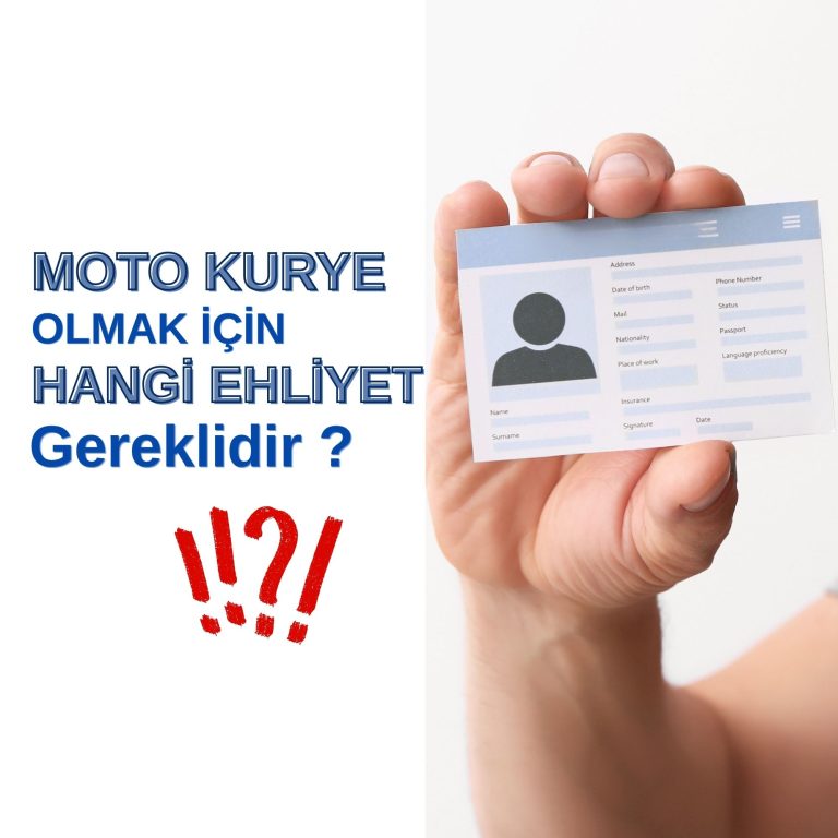 Moto Kurye Olmak İçin Hangi Ehliyet Gerekli?